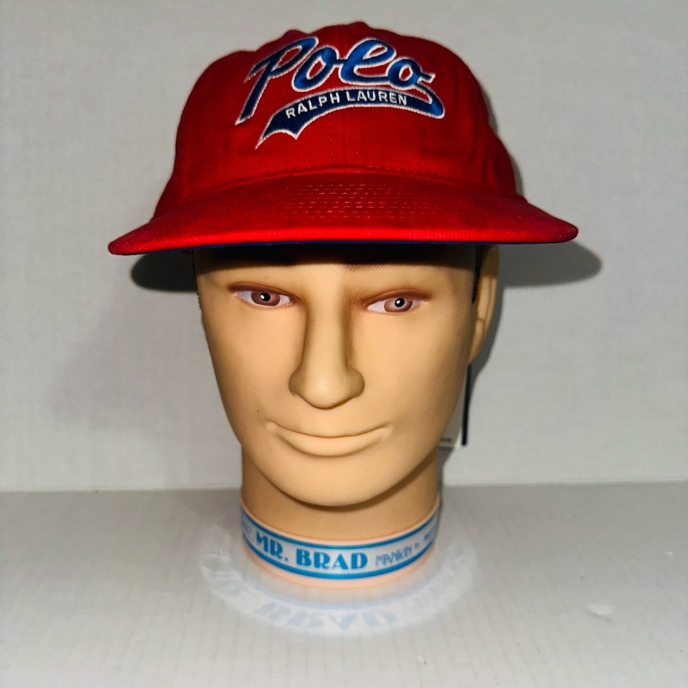 Polo Ralph Lauren Red Script Logo Cap - Picture 2 of 8